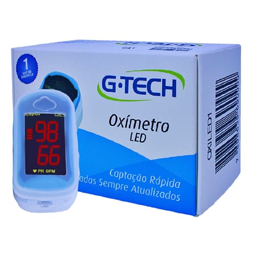 Oxímetro de Dedo Digital Portátil LED G-TECH Novo Original Anvisa