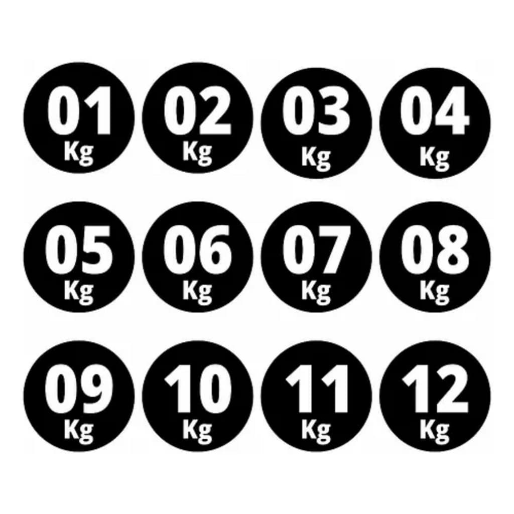 Kit Com 48un Adesivos Peso Halter Aparelho Academia 2cm