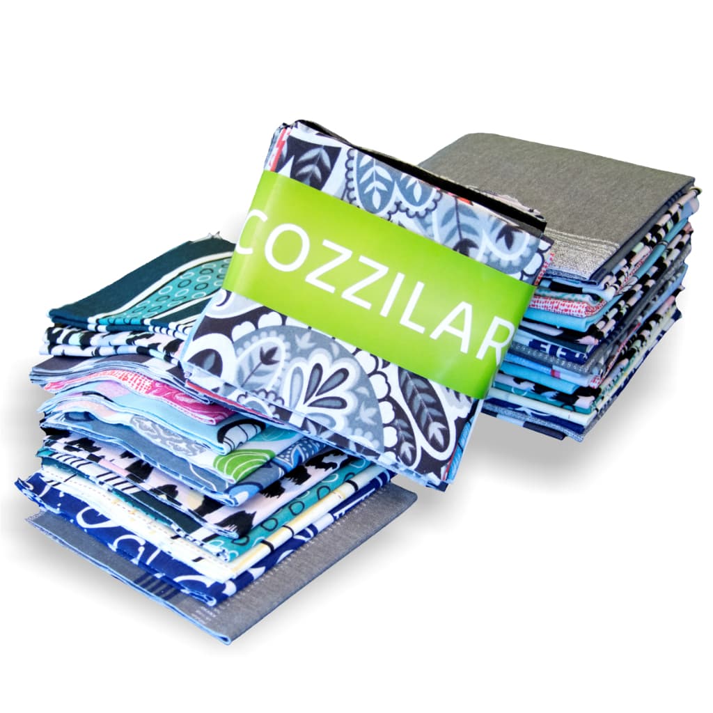 Kit 200 Retalhos Tecido Malha 100% Algodão 25x25cm Patchwork Artesanato Costura Qualidade Cozzilar