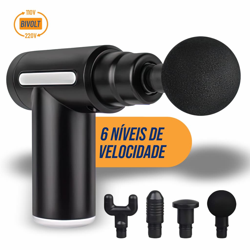 Pistola Massageadora Profissional - Potente e Eficaz para Terapia Muscular