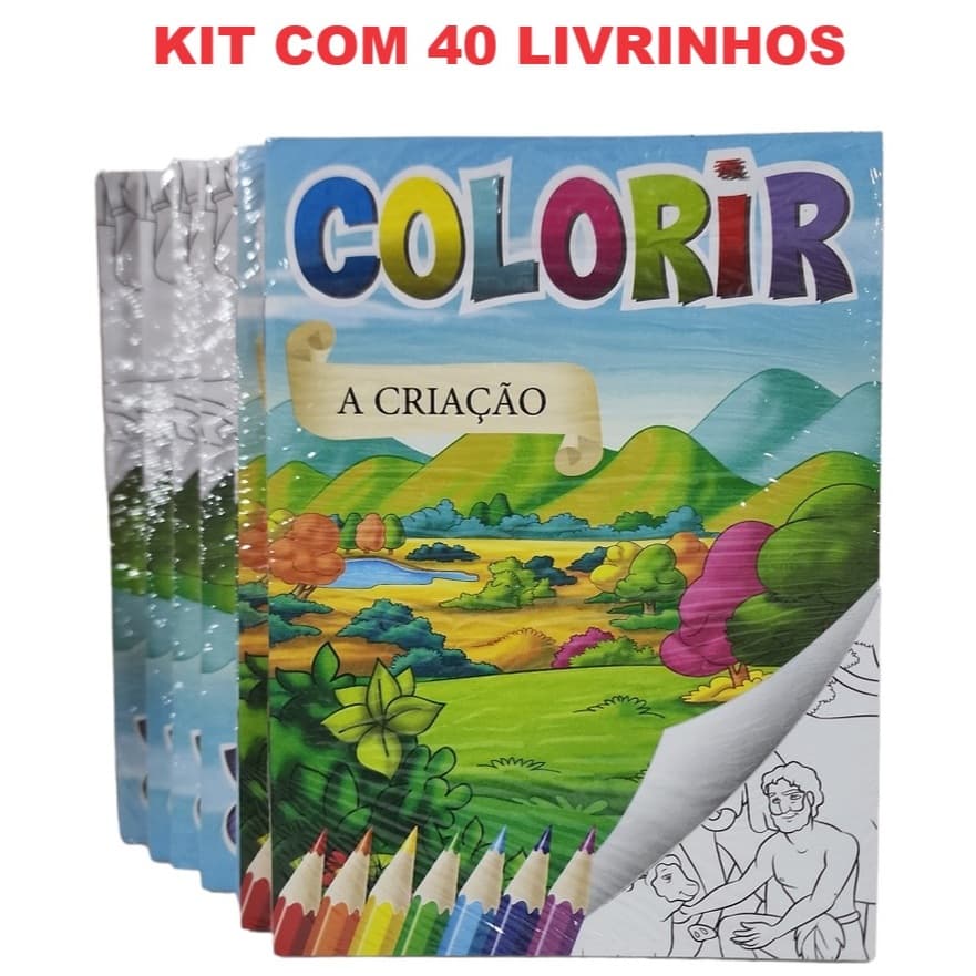 40  Livros Colorir Biblia História E Colorir Atacado
