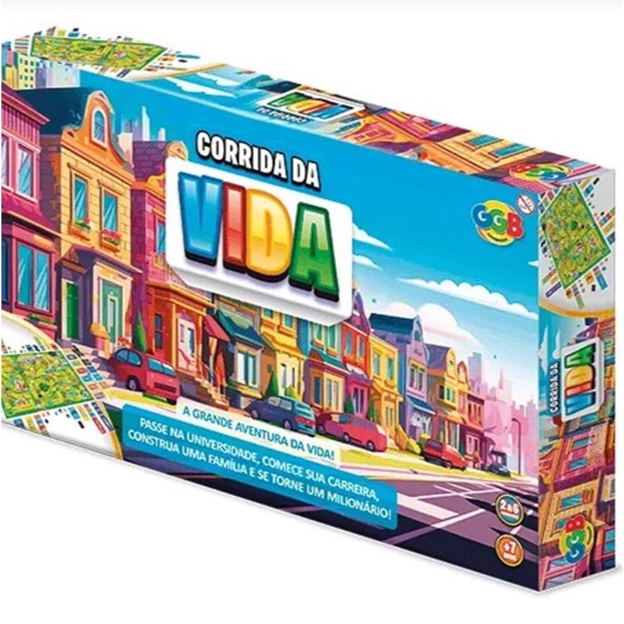 Jogo de Tabuleiro Corrida da Vida – Diversão para Família e Amigos - GGB Brinquedos