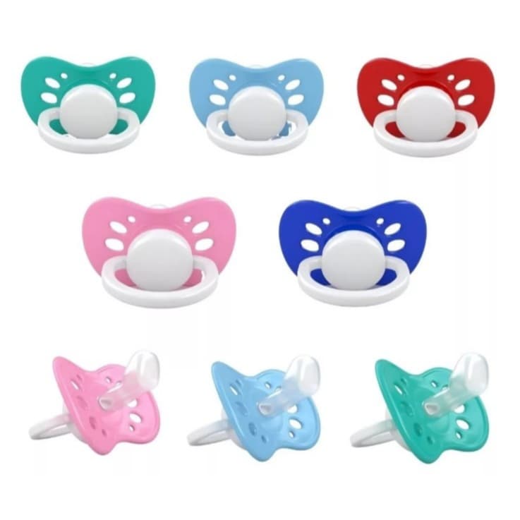 10 Chupeta Anatômica Bico de Silicone Ortodôntico Ventilada Premium Bebê Chupetas Menina Menino