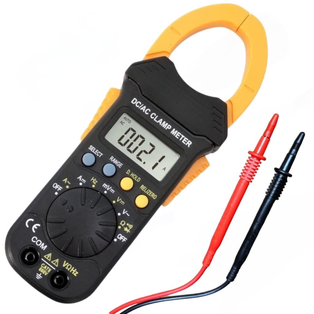 Alicate Amperimetro Digital True RMS Corrente AC/DC 600A