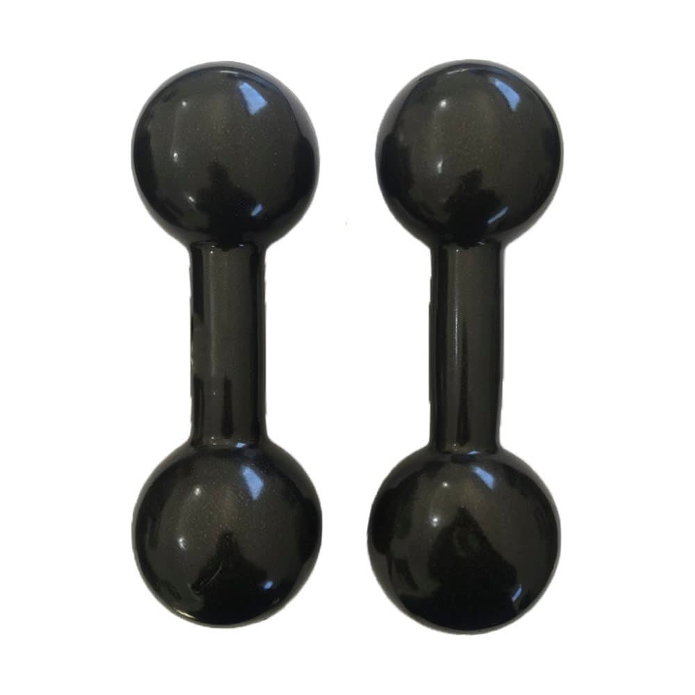 Halter Emborrachado 6kg - Par Peso Bola Revestido Academia Musculação Profissional Treinamento