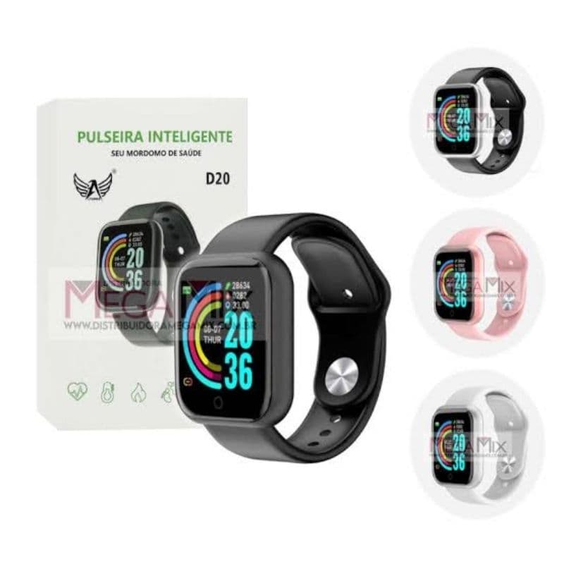 Relógio D20 smartwatch relógio inteligente y68 esportivo Bluetooth Android/IOS