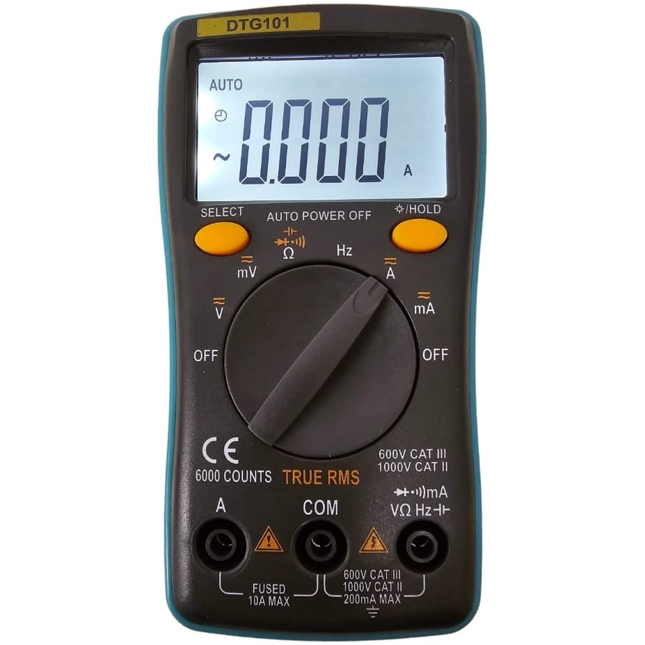 Multimetro Digital True Rms Capacímetro Frequência Dtg-101