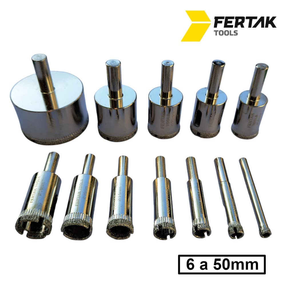 Serra Copo Diamantada Para Porcelanato Granito Cerâmica Vidro Fertak
