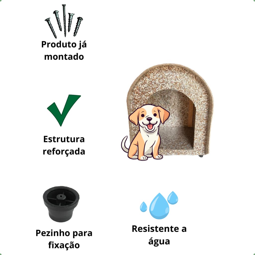 Casinha / casa de cachorro ecológica reciclável para pet modelo iglu Nº2