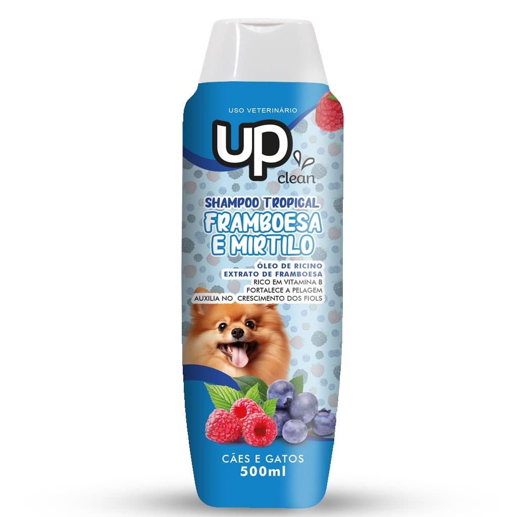Shampoo Para cachorro Shampoo para cães FRAMBOESA e MIRTILO  500ml Up Clean