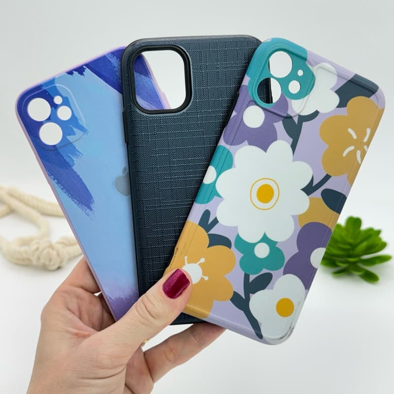 Kit Com 3 Capas Para IPhone 11 Silicone Capinha de Celular