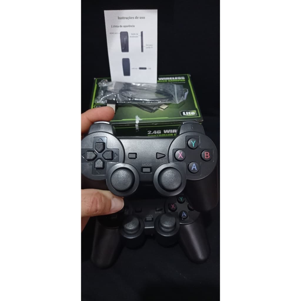 Console Original Retro com 10.000 Jogos – Videogame Portátil com 2 Controles Sem Fio e Jogos Antigos