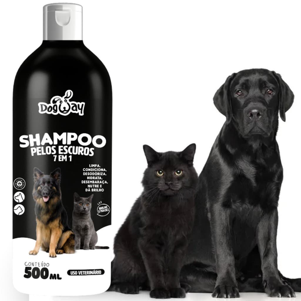 Shampoo Escurecedor para Cães e Gatos Cachorro Genial Pet 500ml