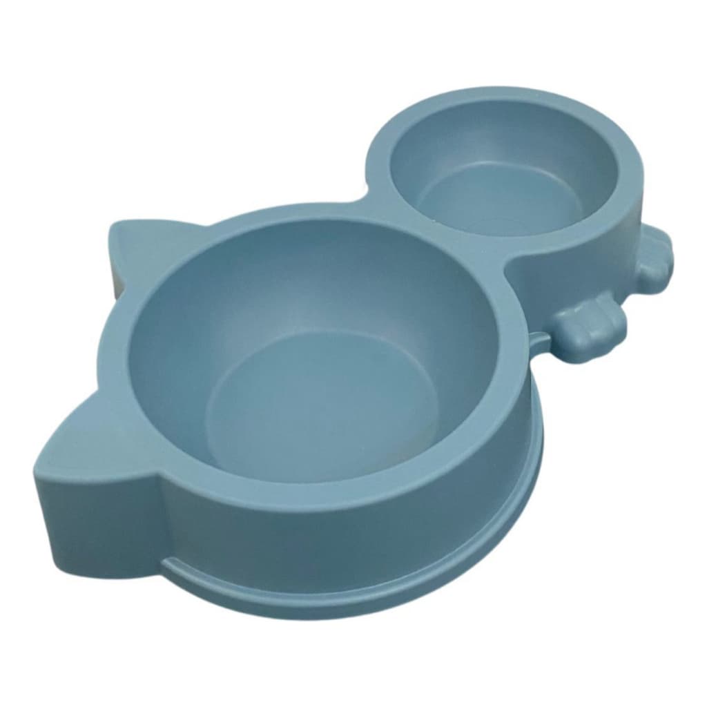 Pote de Ração Comedouro Bebedouro Duplo Tigela Vasilha Para Cachorro Gatos 2 em 1 Para Água e Ração Comida Multiuso Pets
