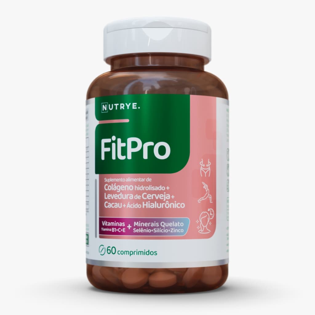 Colágeno Hidrolisado + Cacau + Vitamina C + Vitamina E + Selênio + Zinco Em Comprimido