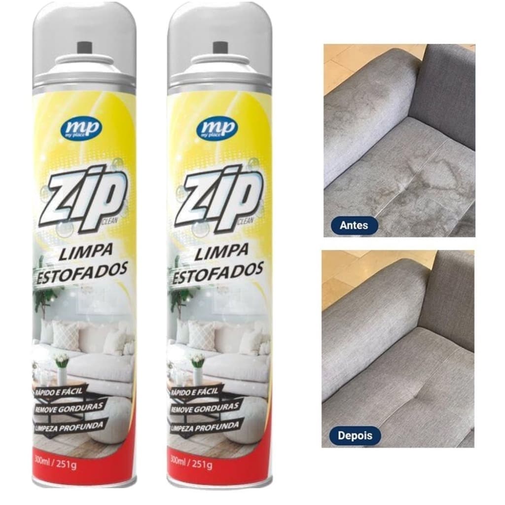 Limpa Estofados Spray Zip 300ml My Place Carro e Sofá