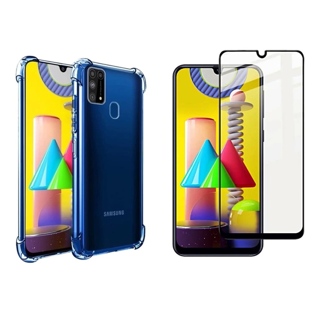 Capa Case Capinha Compatível Com Galaxy M31 M21s + Película 3D Vidro Temperado
