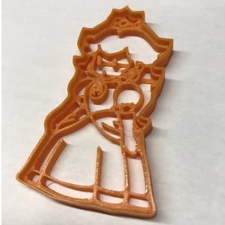 Cortador de massinha/cookie Princesa Peach Mario princesinha impressão 3D massinha de modelar aniversário lembrancinha