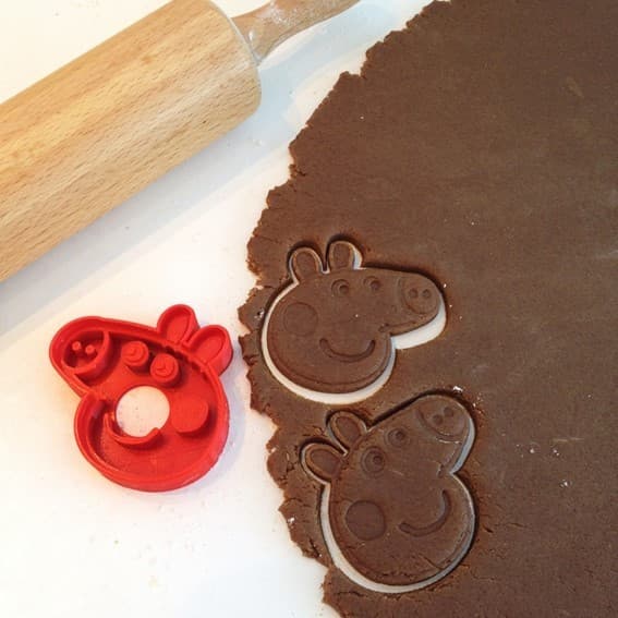 Cortador de massinha/cookies Peppa Pig impressão 3D crianças massinha de modelar Crianças aniversário lembrança