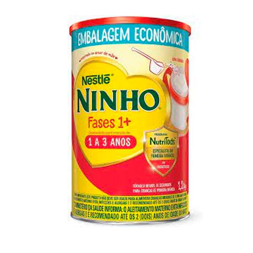 Fórmula Infantil Em Pó Sem Glúten Nestlé Leite Ninho Fases Lata 1+  1.2kg - 12 Meses A 3 Anos