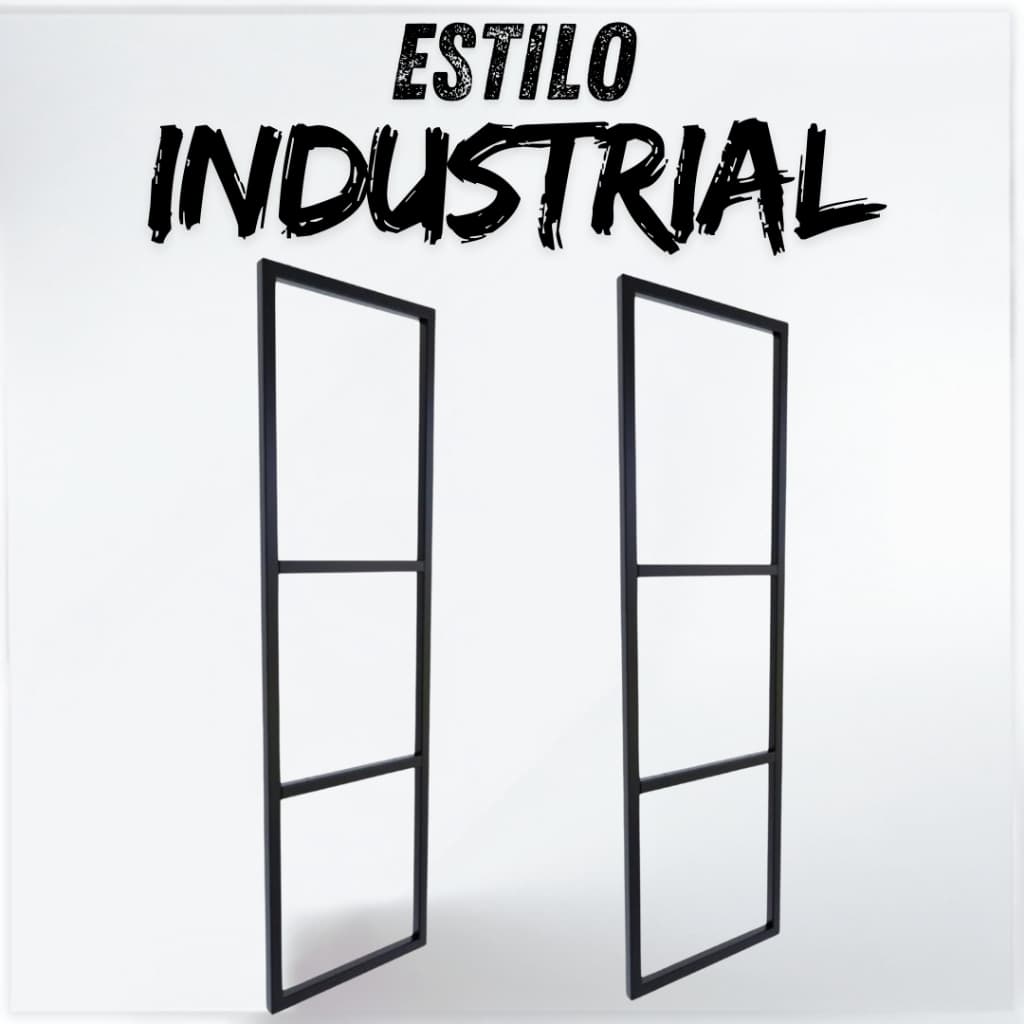 Suporte Prateleira Tripla Estilo Industrial Parede ou Teto Monaco 2 Peças 95x29cm
