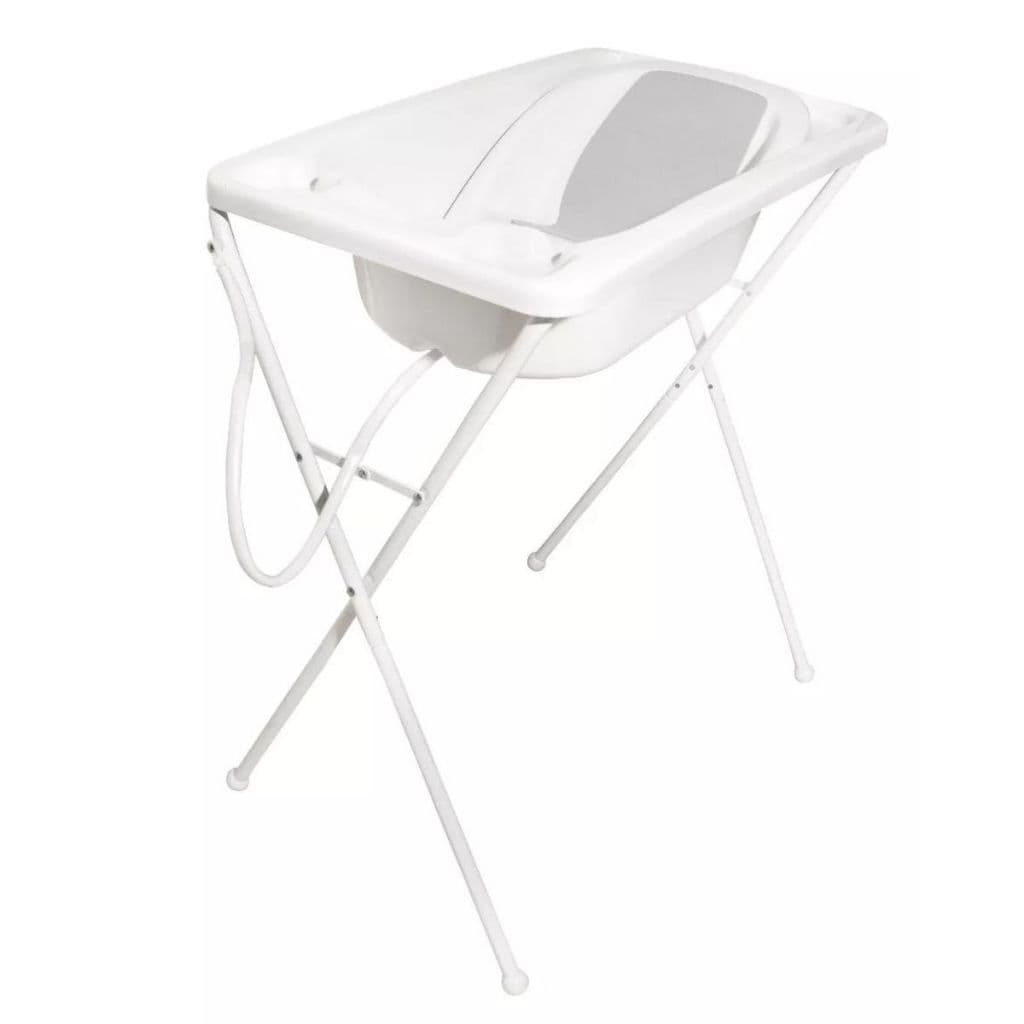 Banheira De Plástico Bebê Galzerano Plástica Acqua Trio Branca