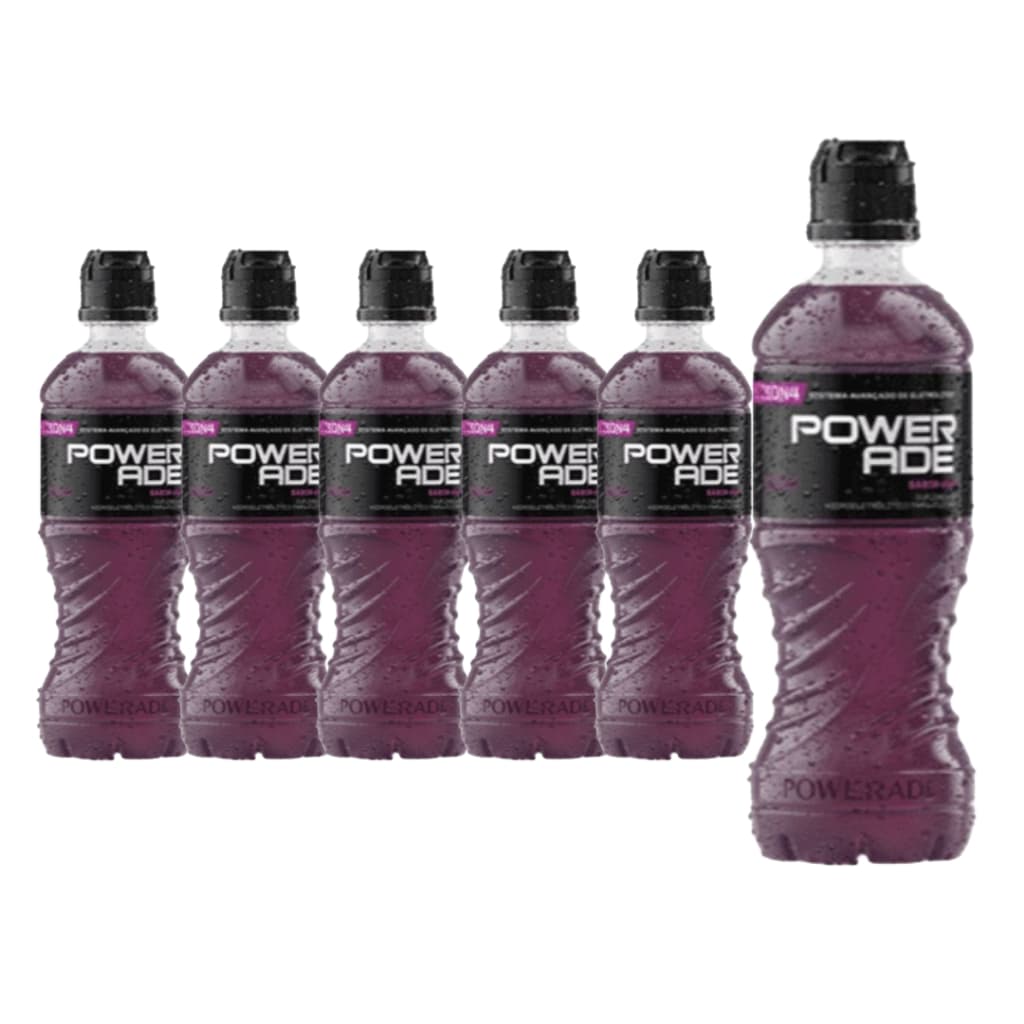 Isotônico Powerade Sabor UVA Tropicais 500ml Fardo C/ 6