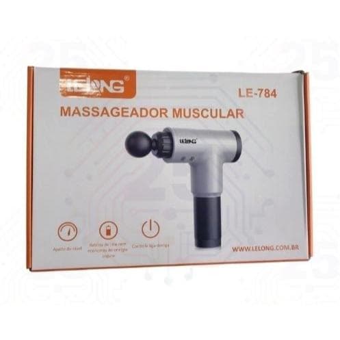 Massageador muscular lelong le-784 prata