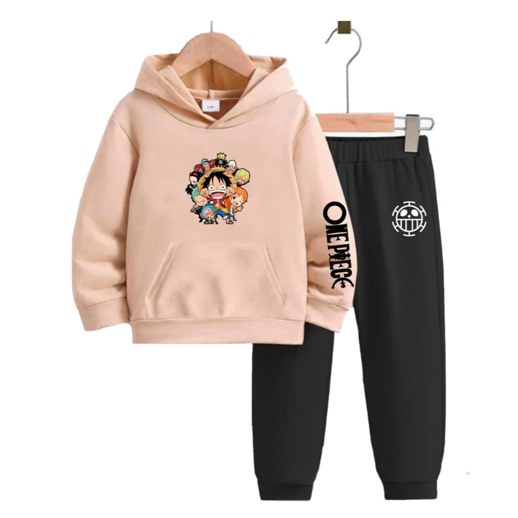 Conjunto De Moletom Infantil One Piece Elenco Agasalho De Frio Peluciado Alta qualidade
