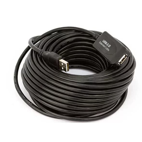Cabo Extensor 10 Metros Usb 2.0 Ultra Rapido Ativo Amplificado Macho Fêmea Enivo Rapido