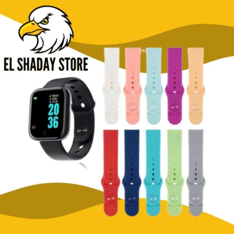 Pulseira Silicone Smartwatch 40mm Relógio D20 D13 Y68