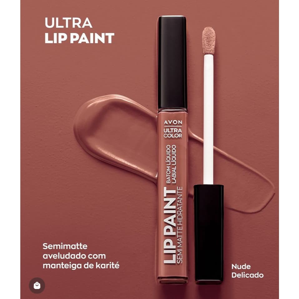 Batom Líquido Lip Paint Avon Ultra Color Semi Matte