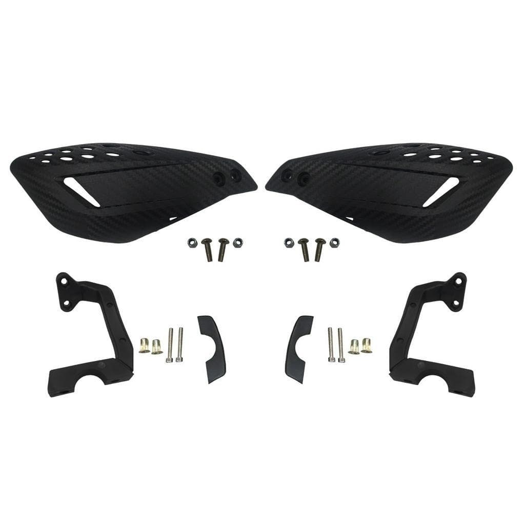 Protetor Mão Modelo Moto Preto Manopla Punho Nylon Kit Com 2 Universal Guidão 22mm