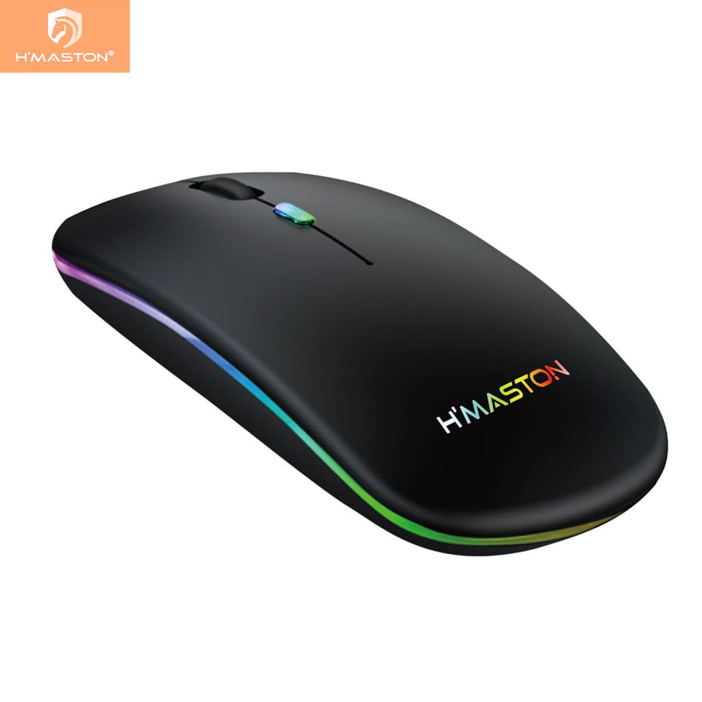 Mouse Sem Fio Rgb Recarregável Wireless Led Ergonômico