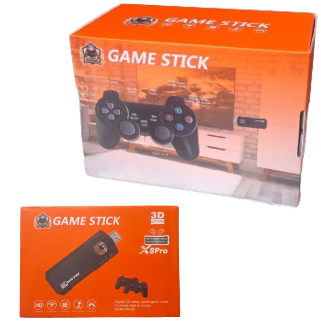 Game Stick 8k pro Video game com 2 controles completo
