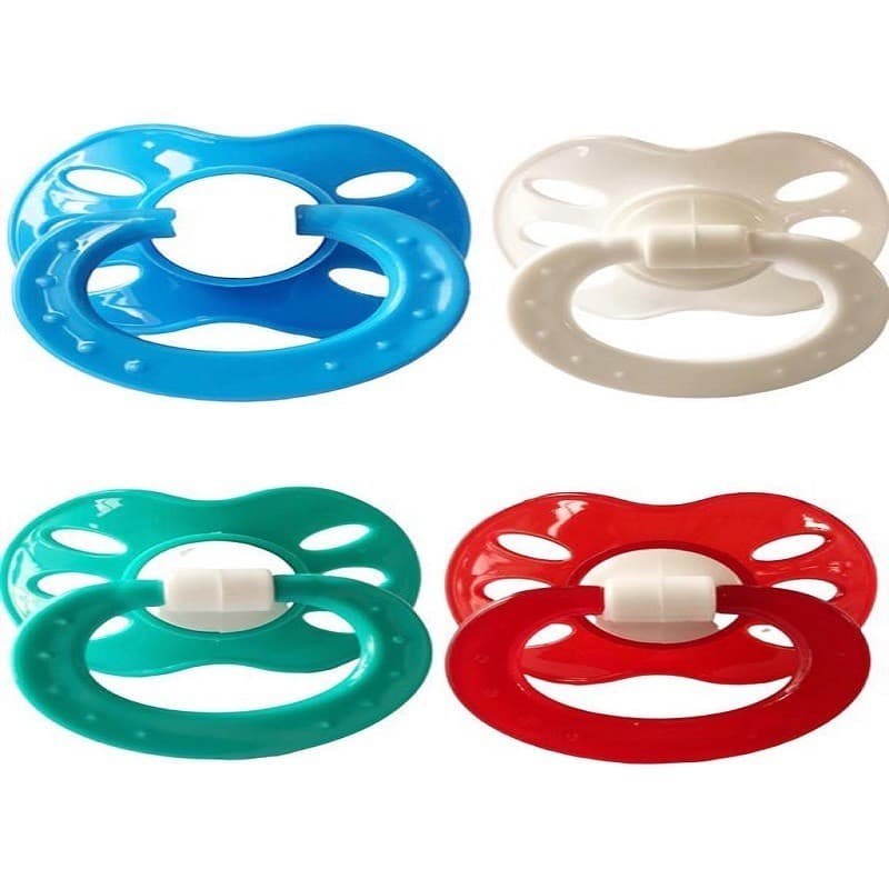 Chupeta Redonda Ventilada Bico de Silicone Premium Redondo Bebê Chupetas Menina Menino +6 M