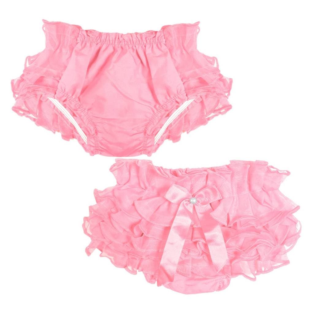 Calcinha Menina Bunda Rica Frufru Tapa Fralda Babado Organza Liso