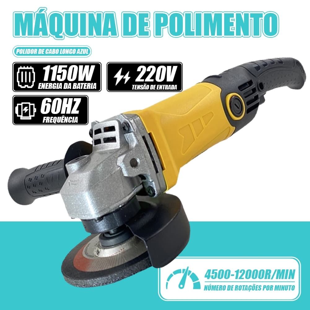 Esmerilhadeira Lixadeira Multifunções1150W 220V 60/HZ Queima de Estoque Lixadeira Esmerilhadeira Angular