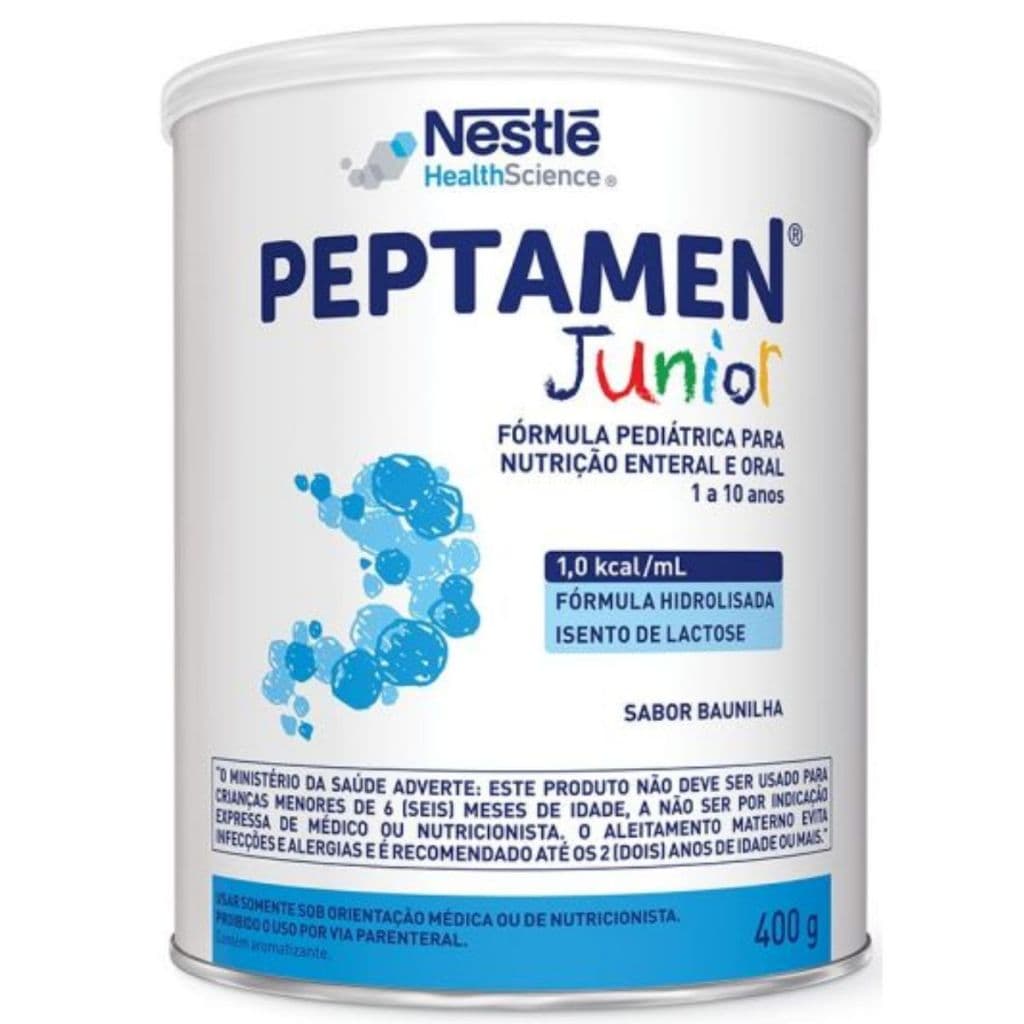 Fórmula Infantil Nestlé Peptamen Junior Sabor Baunilha 400g