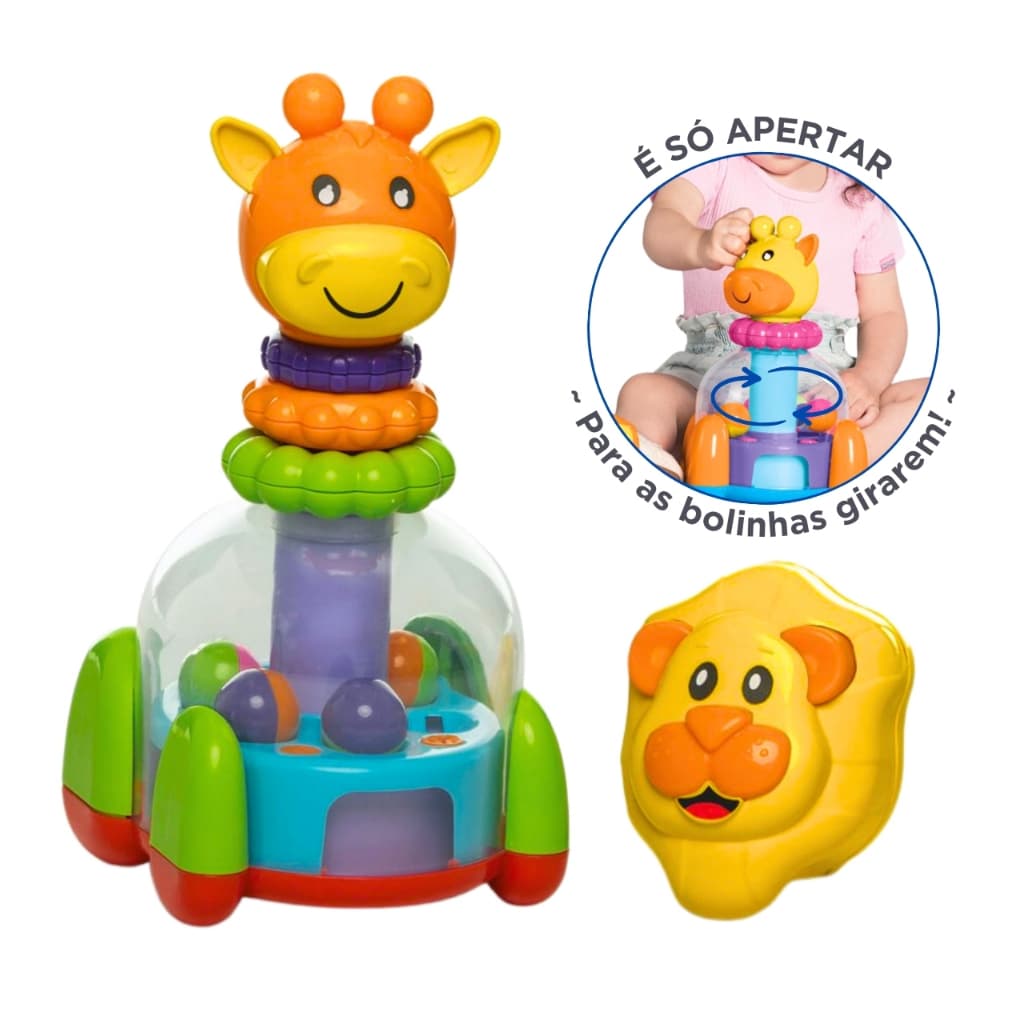 Brinquedo Educativo Infantil Com Encaixe Animais Argolas Bolinhas Coloridas Para Bebês +9 Meses Brinquedos Didático Montessori Atividades Psicopedagógicas Crianças Menino Menina