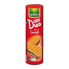Biscoito Mega Duo Recheado Creme de Chocolate Gullon Importado 500gr