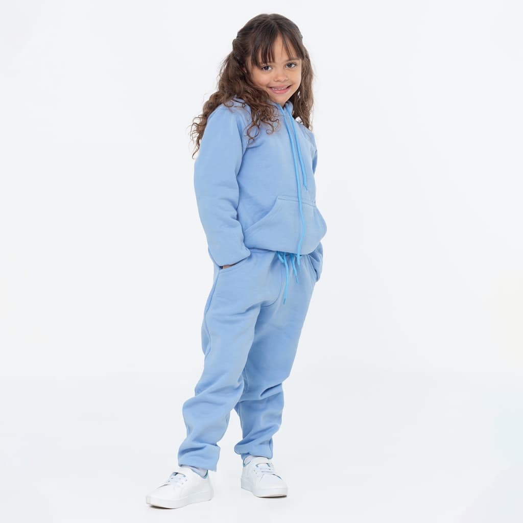 Conjunto Moletom Infantil Menina Menino blusa de frio Capuz calça punho