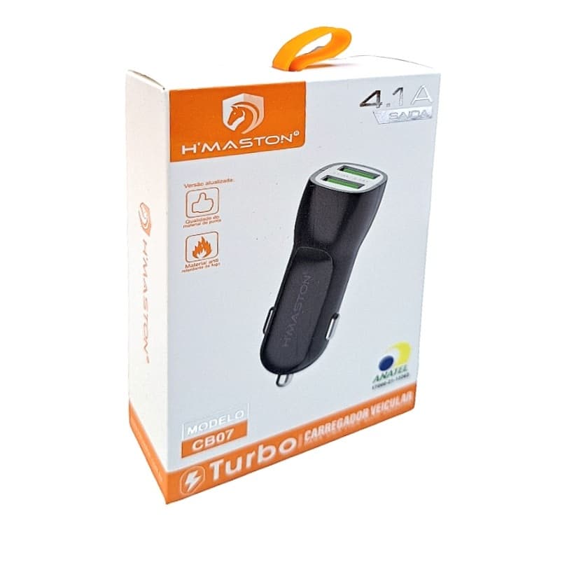 kit 30 Carregador Veicular Turbo Usb 2 Entradas Hmaston CB07/L11-4