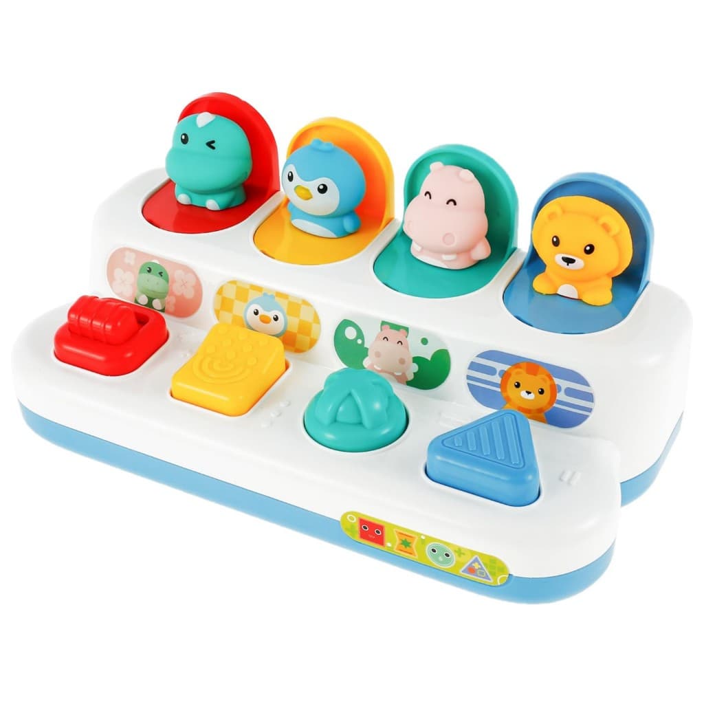 Brinquedo Bebê Interativo Esconde-esconde Bichos Veículos Educativo