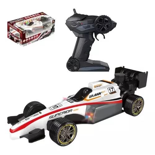 Carrinho Grandprix Controle Profissional Com Luzes E Fumaça - Art Brink