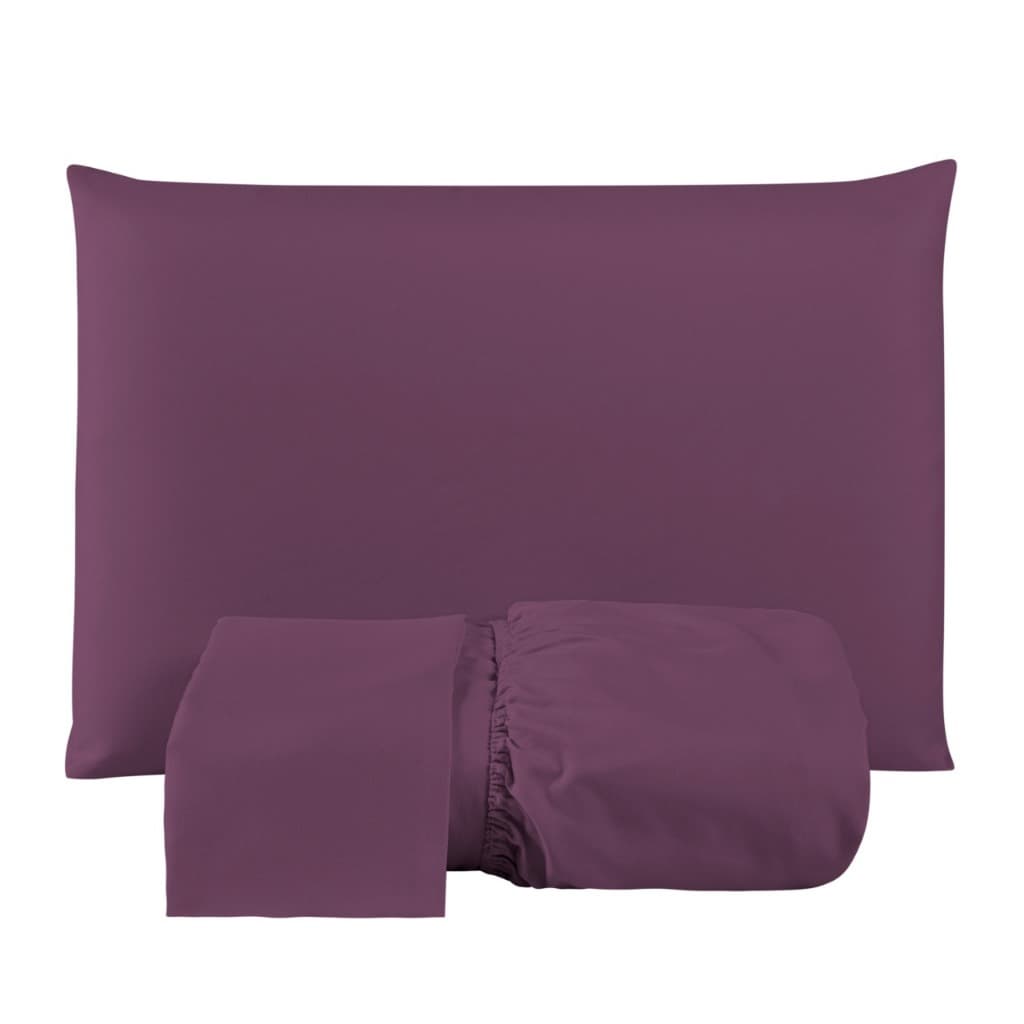 Jogo De Lençol Casal 3 Peças 200 Fios Padrão Cama Box Toque Aveludado Macio