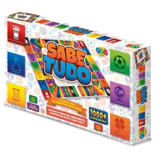 Jogo Sabe Tudo – Diversão, Conhecimento e Desafios para Toda a Família - GGB Brinquedos