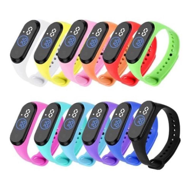 KIT 5/10/15/20 PEÇAS Relógios Digital Smartwatch Aprova Agua Led KIT 20 Relógio Digital Smartwatch Aprova Agua Led