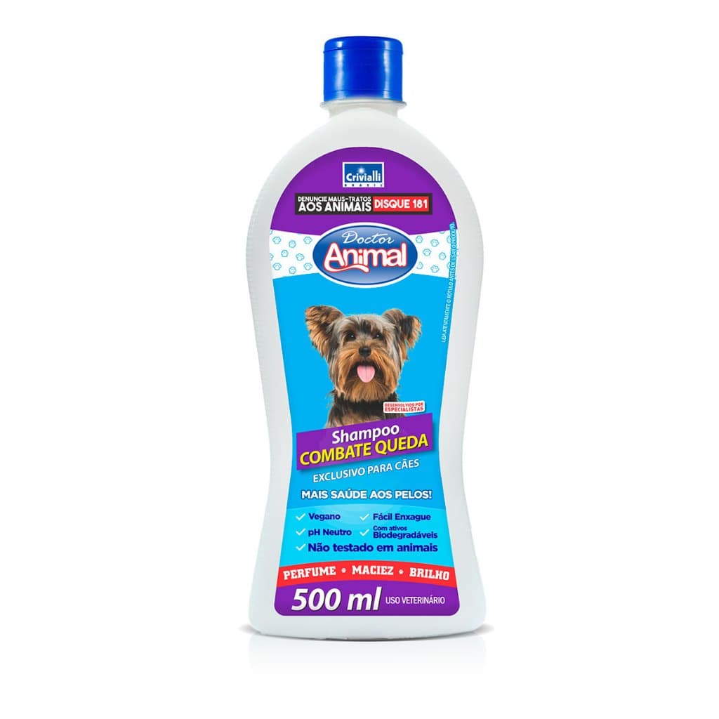 Shampoo para Cães Doctor Animal Combate Queda 500mL
