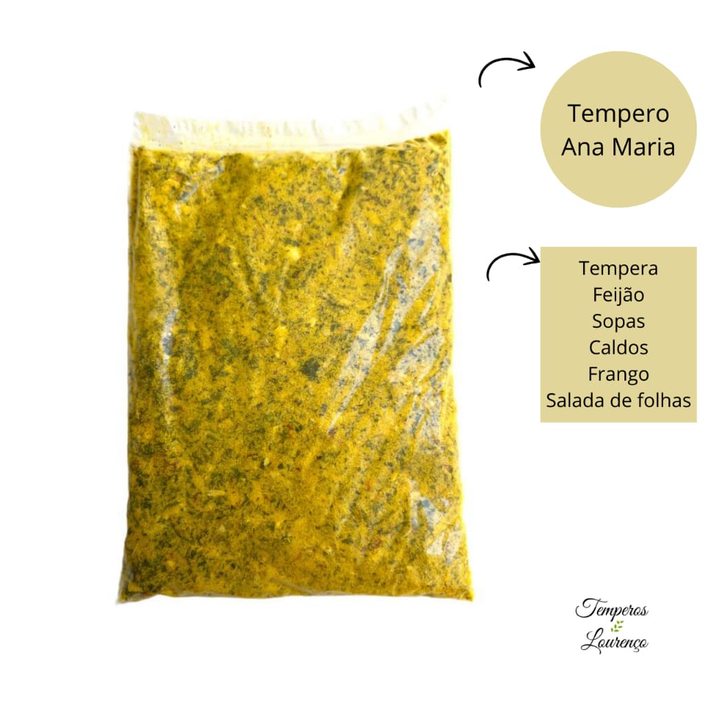 Tempero Ana Maria  Temperos Lourenço Premium Top de Linha 500 gramas